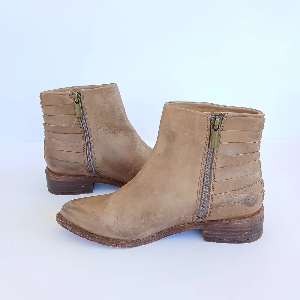 Chocolat Blu Leather Ankle Boots Size 36